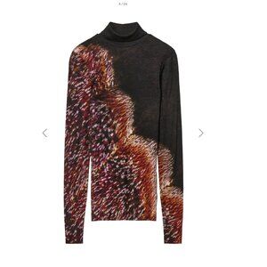 COS x Chris Perani Women’s Black and Red Butterfly Long Sleeve Top
